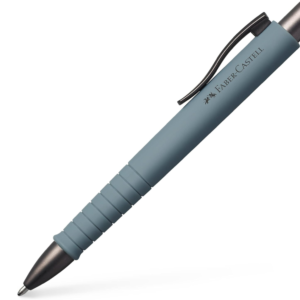 Faber-Castell 241188 - Kugelschreiber Poly Ball, urban stone grey, 1 Stück, mit auswechselbarer Mine, dokumentenecht